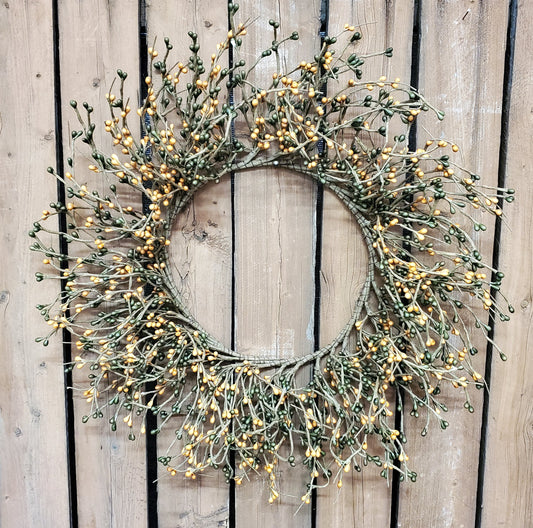 Vintage and Sage Berry Wreath