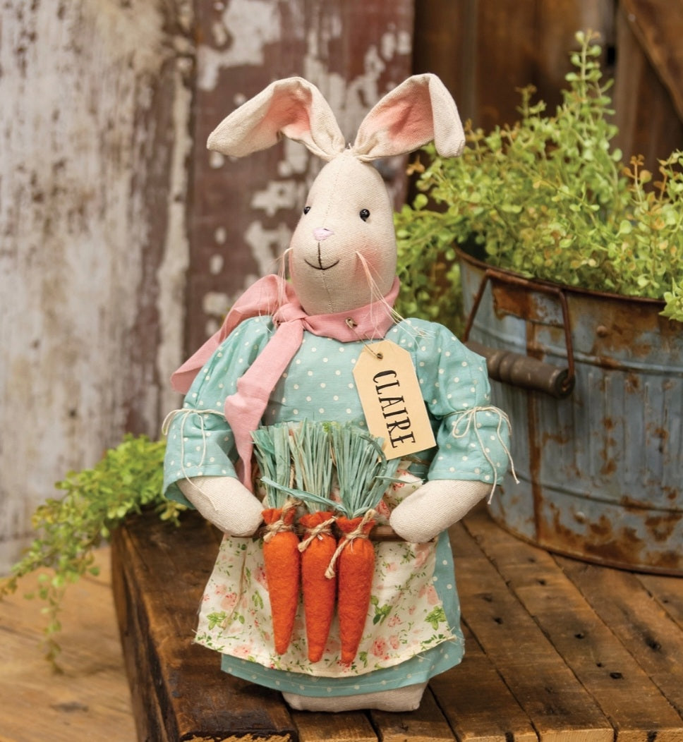 Claire Bunny Doll with Carrots